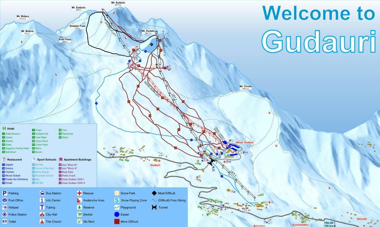 2-Room Apartment Nft Vista Gudauri 17- Near Ski Lift Екстериор снимка